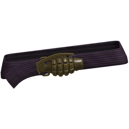 Y2k Grunge Grenade Belt Purple 3.0