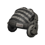 Striped Beanie w/ Headphones