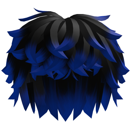 Black and Blue Messy Hair thumbnail