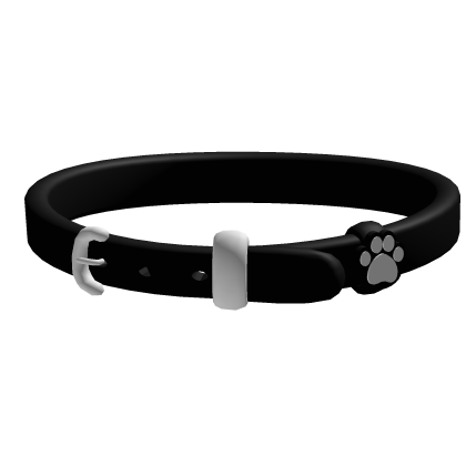 ♡ cute paw collar in black v2 Roblox item
