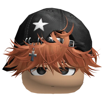 Cute Anime Boy w Messy Hair n Y2K Cap ( Ginger ) | Roblox Item - Rolimon's