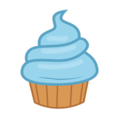 Cupcake- Blue Roblox decal