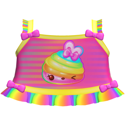 cute rainbow num noms tweencore cutecore top