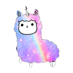 the pastel rainbow llama squadd!