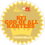 KF1 GOD OF ALL KARTERS BADGE