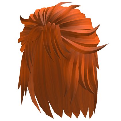 messy orange samurai anime hair