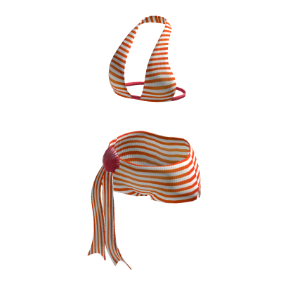 Striped Beach Set Orange thumbnail