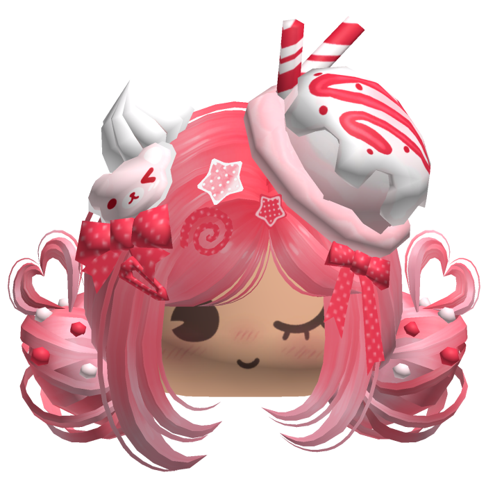 ♡ Ice Cream Girly Buns (Cherry Soda)