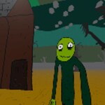 Salad Fingers but in Microsoft Paint