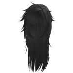 unkept messy long goth wolfcut in brown