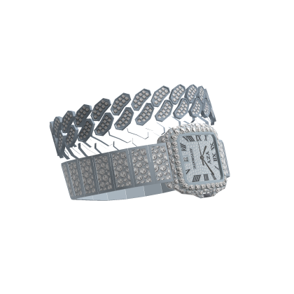 Stack Cuban Watch Bracelet thumbnail