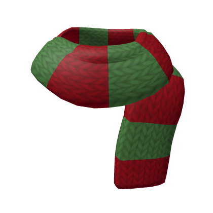 Red and Green Christmas Festive Knit Scarf (3.0)