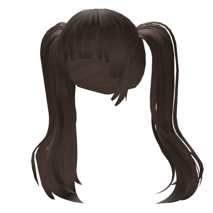 Kawaii Anime High Twintails (Brown) Roblox item