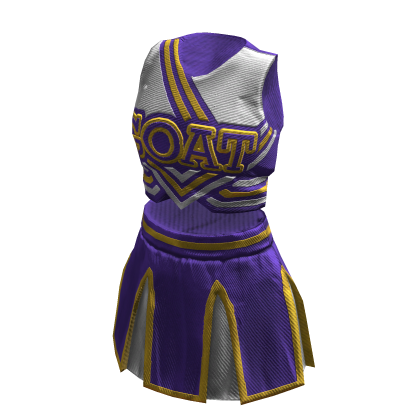 Cheerleader Uniform | Purple White Yellow thumbnail