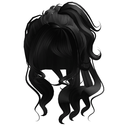 Girly Radiant Wispy Ponytail (Black) Roblox item