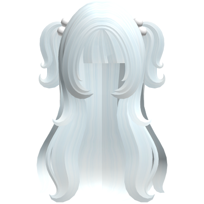  ♡ long flowy cute doll hair blue Roblox item
