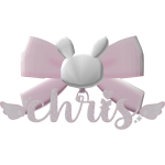 ୨˚· ︵chris pink bunny bow・ɞ・˚