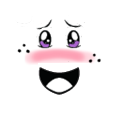 Blushing Freckled Purple Joy Roblox decal