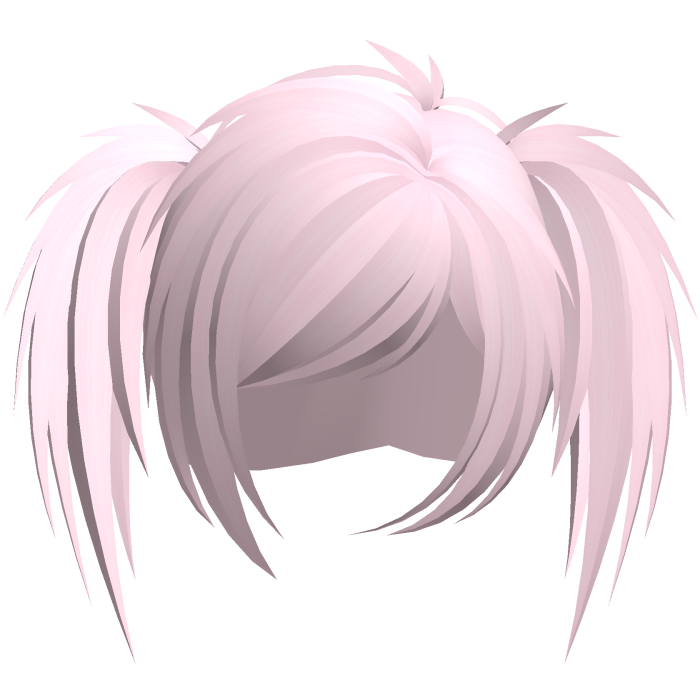 emo scene vkei choppy ponytails pink