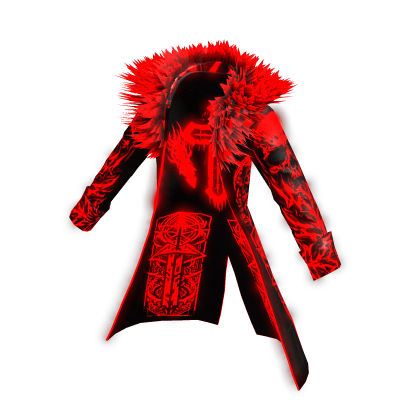Special Editon Red glowing fur collar Vampire Coat