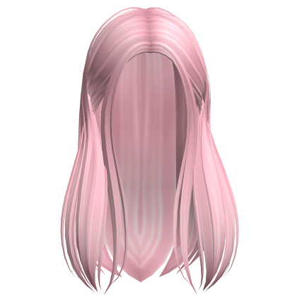 Long Straight Tucked Back Hair (Pink) Roblox item