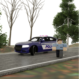 RACE AS A POLICEMAN IN A POLICE CAR