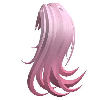 Pink Left Side Ponytail Extension Roblox item