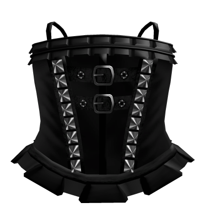 black gothic emo edgy vkei spiky buckle dress