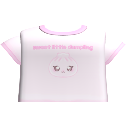 Cute Pink Sweet Squishy Dumpling Top Roblox item