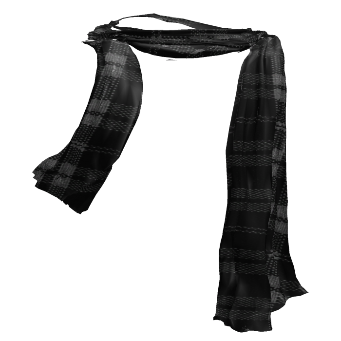 1.0 Winter Christmas Autumn Scarf in Light Black
