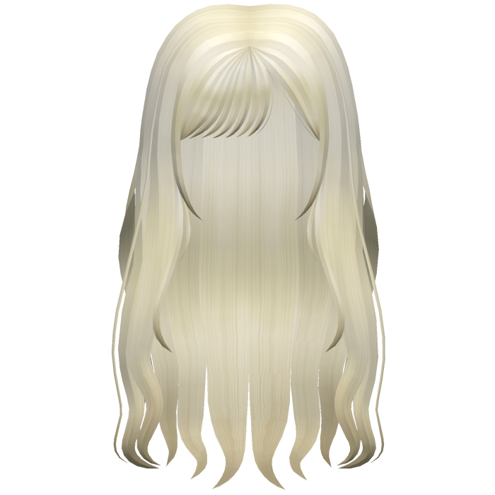 Blonde Long Wavy Soft Layered Hair Side Bangs 𝜗ৎ