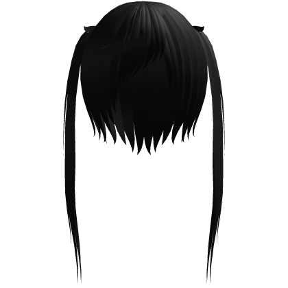 ( ˊ˵o⩊o˵ˋ) #kemonomimi twintails ҂ black Roblox item