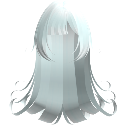 Gothic Long Pastel Blue Swirly Hair