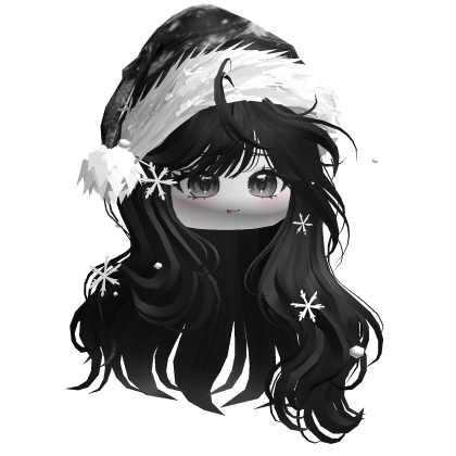 Christmas Waves w/Santa Hat (Black)