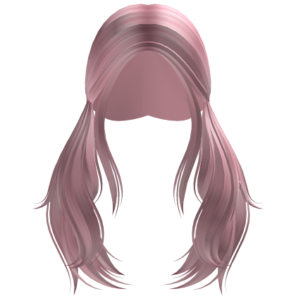 Long Low Loose Twintails (Pink) Roblox item