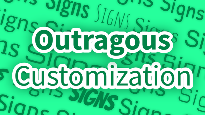 Signs — Create text label signs easily preview 5