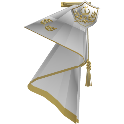 White Royal Knights Cape With Badge