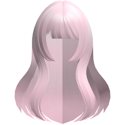 long straight hime anime hair pink