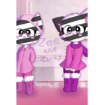 Zee and Zuzy the zebra twins
