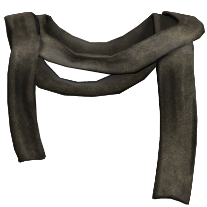 brown dirty long distressed scarf