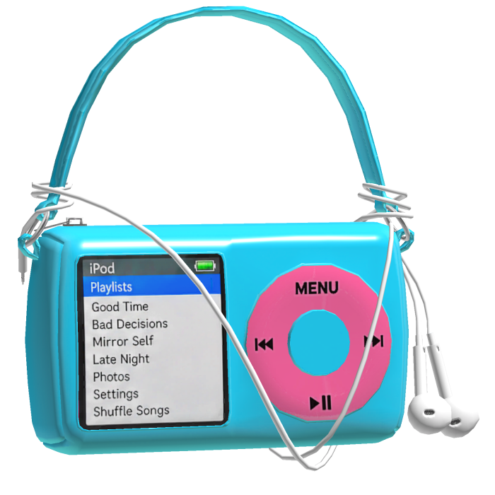 Cyan & Pink MP3 Shoulder Bag