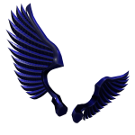 [PBR] Midnight Blue Queen's Wings of Terror