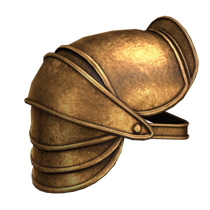 Gold Medieval Knight Pauldron - Right