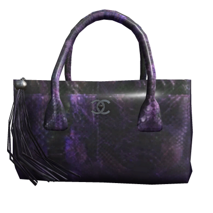 CC Exotic Leather Tote Bag (Purple) Roblox item