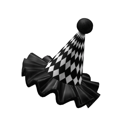 Black Clown Party Hat