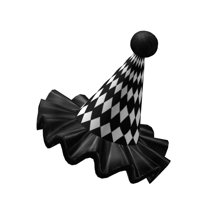 Black Clown Party Hat