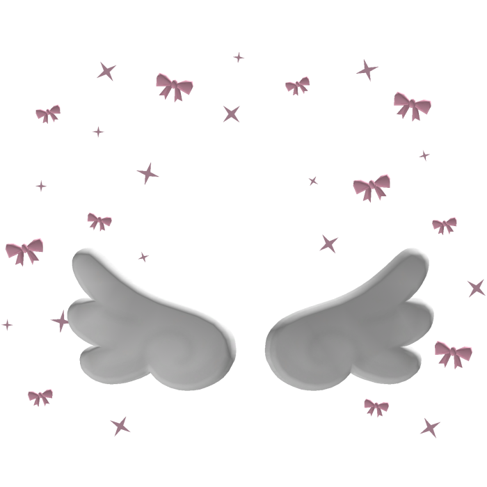 Cute Bows Aura with Wings