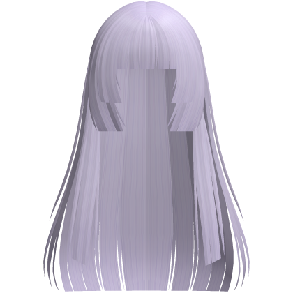🩶 angelic long hime hair in light purple Roblox item