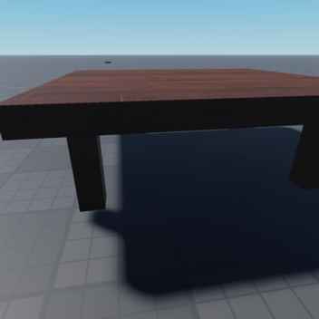 Una simple mesa en medio de la nada.