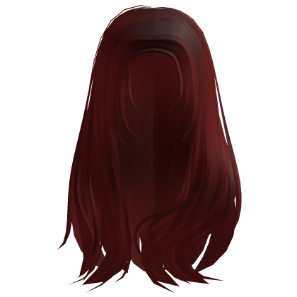 Messy Layered Hair in Red Roblox item